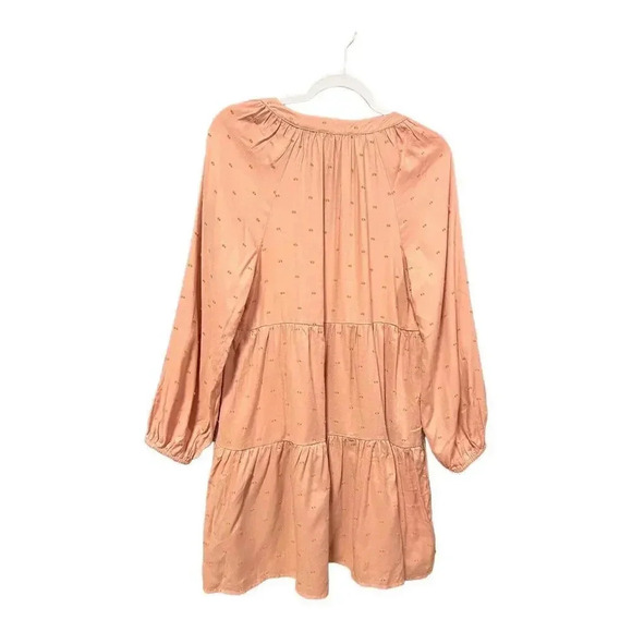 Mine Brand M NWOT Mauve Balloon Long Sleeve Babydoll Lined Mini‎ Dress - Picture 4 of 7